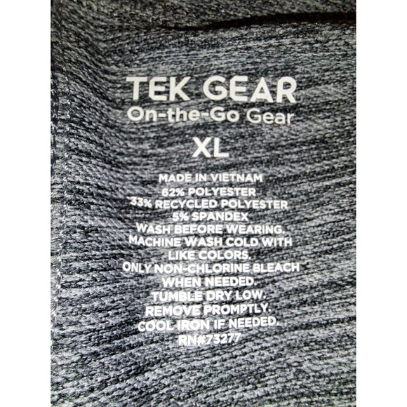 Tek Gear Women’s Xl On The Go Mid Rise Capri Grey Stretch Pants RN#73277 - Picture 7 of 7